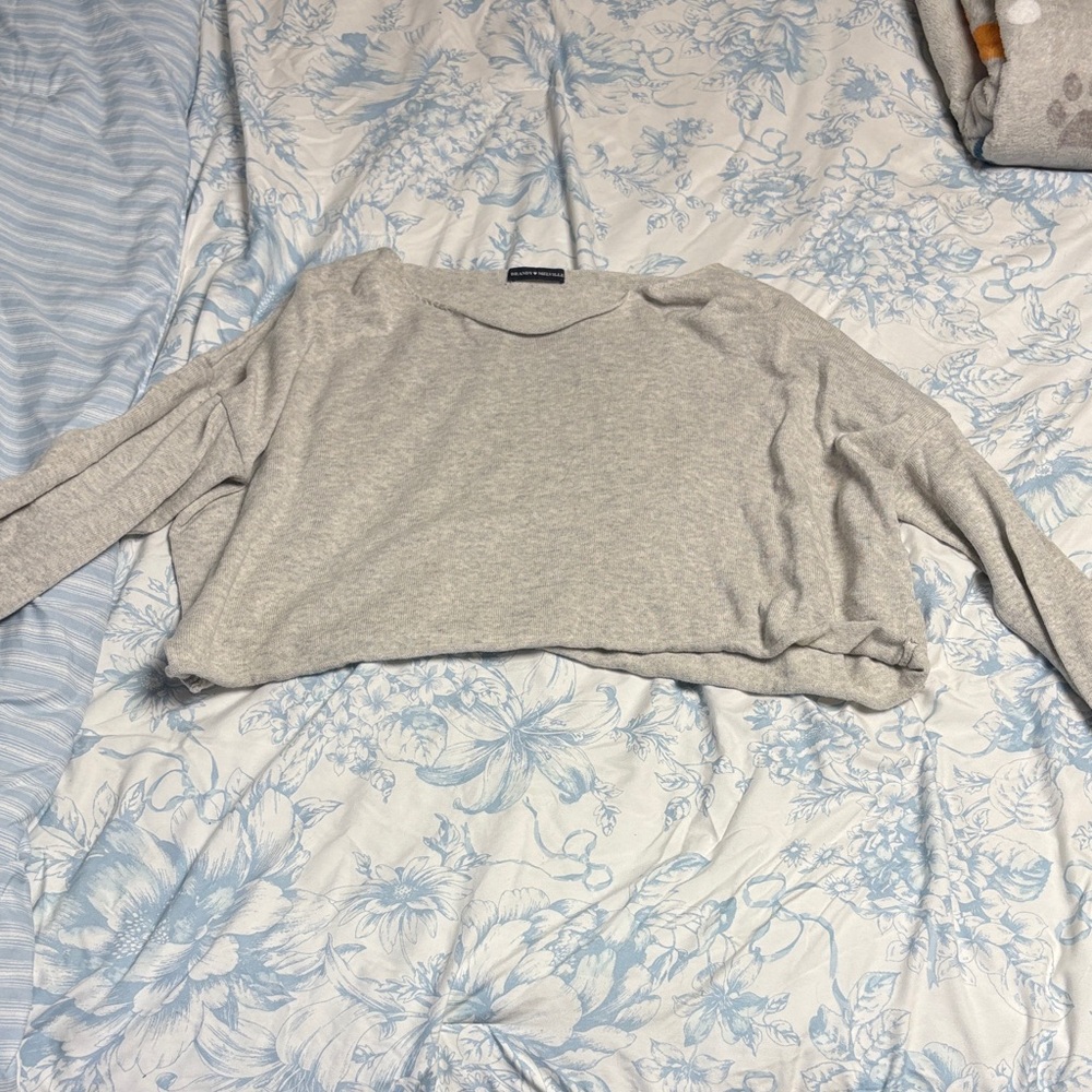Banana Republic Light Gray Knit Sweater
